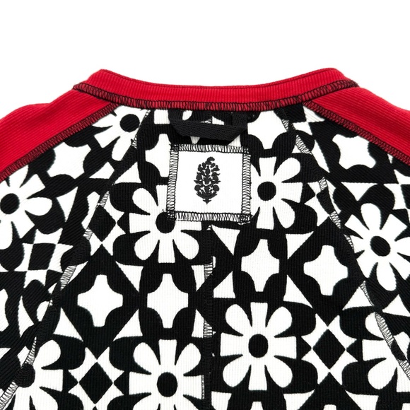 NWT New Free People Movement Women's Size Small S Kicked Off Print Layer Shirt - Picture 8 of 8